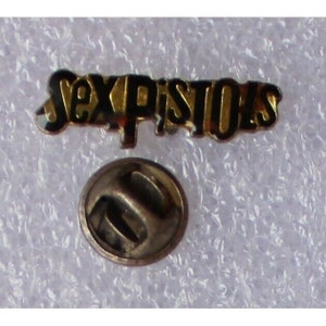 1970s-1980s SEX PISTOLS Lapel Pin 2.5 x 0.7cm (1" x 0.25") Punk Rock Sid Vicious