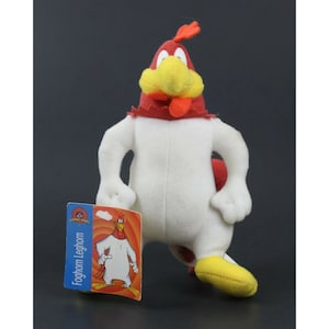 1998 FOGHORN LEGHORN Figure Miniature Stuffed Vintage Item 6.25" (16.5 cm.) Looney Tunes Warner Bros.