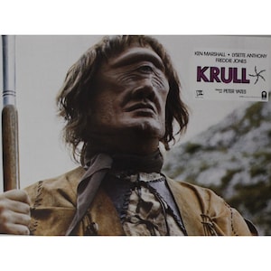 1983 KRULL Lobby Card Original Vintage Spain Kenneth Marshall, Liam Neeson 33.5 x 24 cm. ( 13.25&quot; x 9.35&quot;) #2