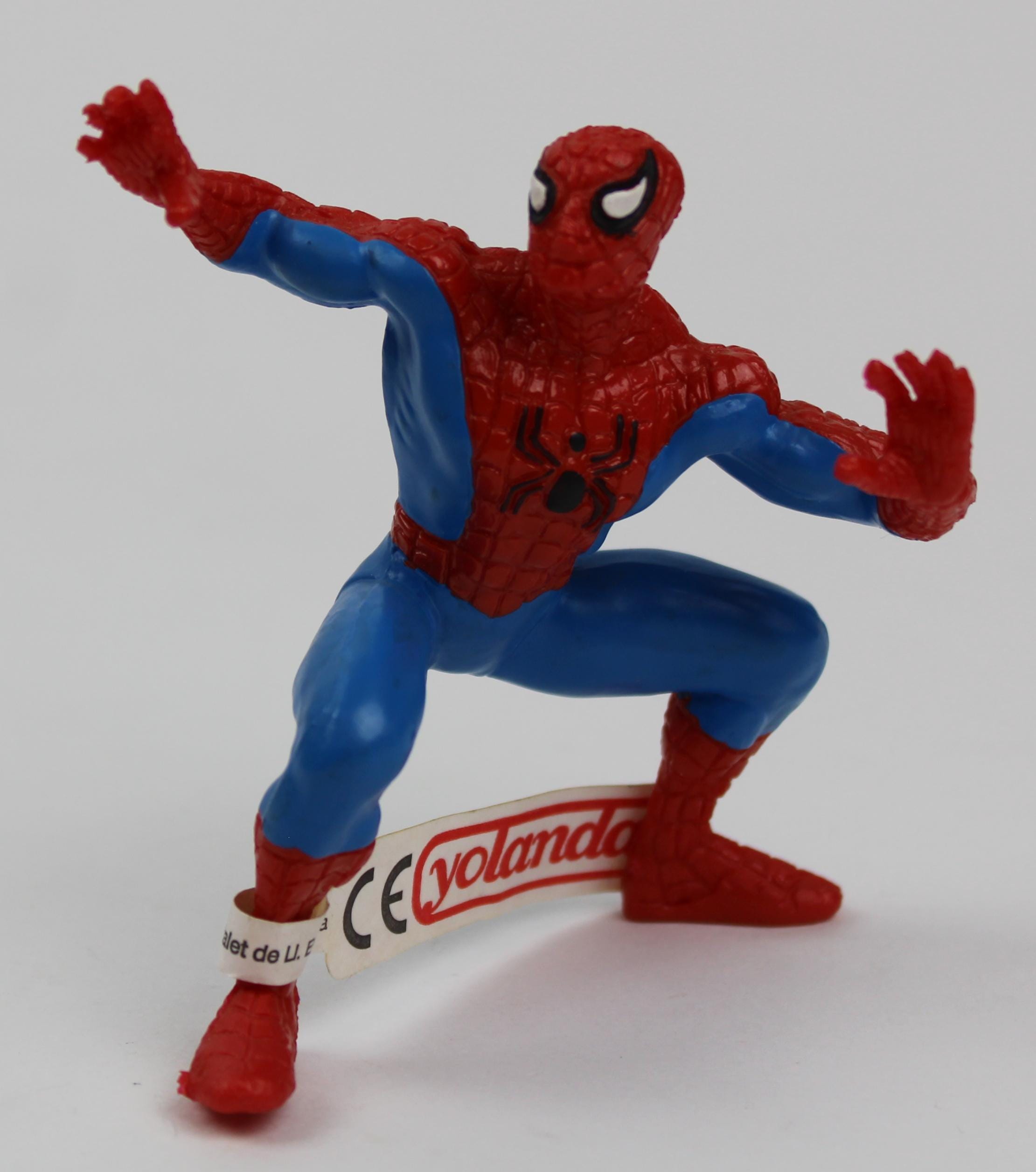 1996 SPIDER-MAN 3.5" PVC Figure with Original Yolanda Tag Spanish Vintage Item 9 cm.