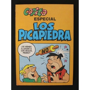 1981 THE FLINTSTONES Comic Special 8,5 cm 7,25" Hanna-Barbera Vintage Spanien
