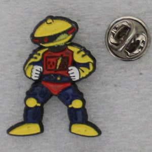 1995 Power Rangers ALPHA-5 Robot Lapel Pin 3 x 2.5 cm. (1.2&quot; x 1&quot;) Saban VHTF