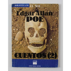 1991 EDGAR ALLAN POE Tales 2 Book 7.25" x 5.2" (18 x 13.5 cm.) Spain Import Exclusive Edition for a Bank