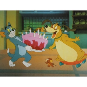 1992 TOM & JERRY The MOVIE Lobby Card - Original Spanish Item - 13" x 12" (33 x 30.5 cm.) Hanna-Barbera Cartoon #1