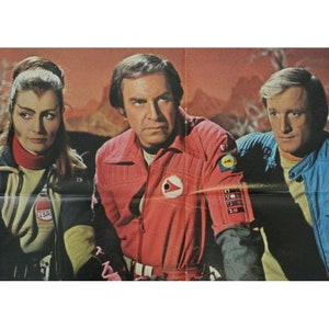 Póster vintage español de la década de 1970, El espacio, 1999, Catherine SCHELL, Martin LANDAU y Nick TATE - 47 x 31 cm. (18,5" x 12,25")