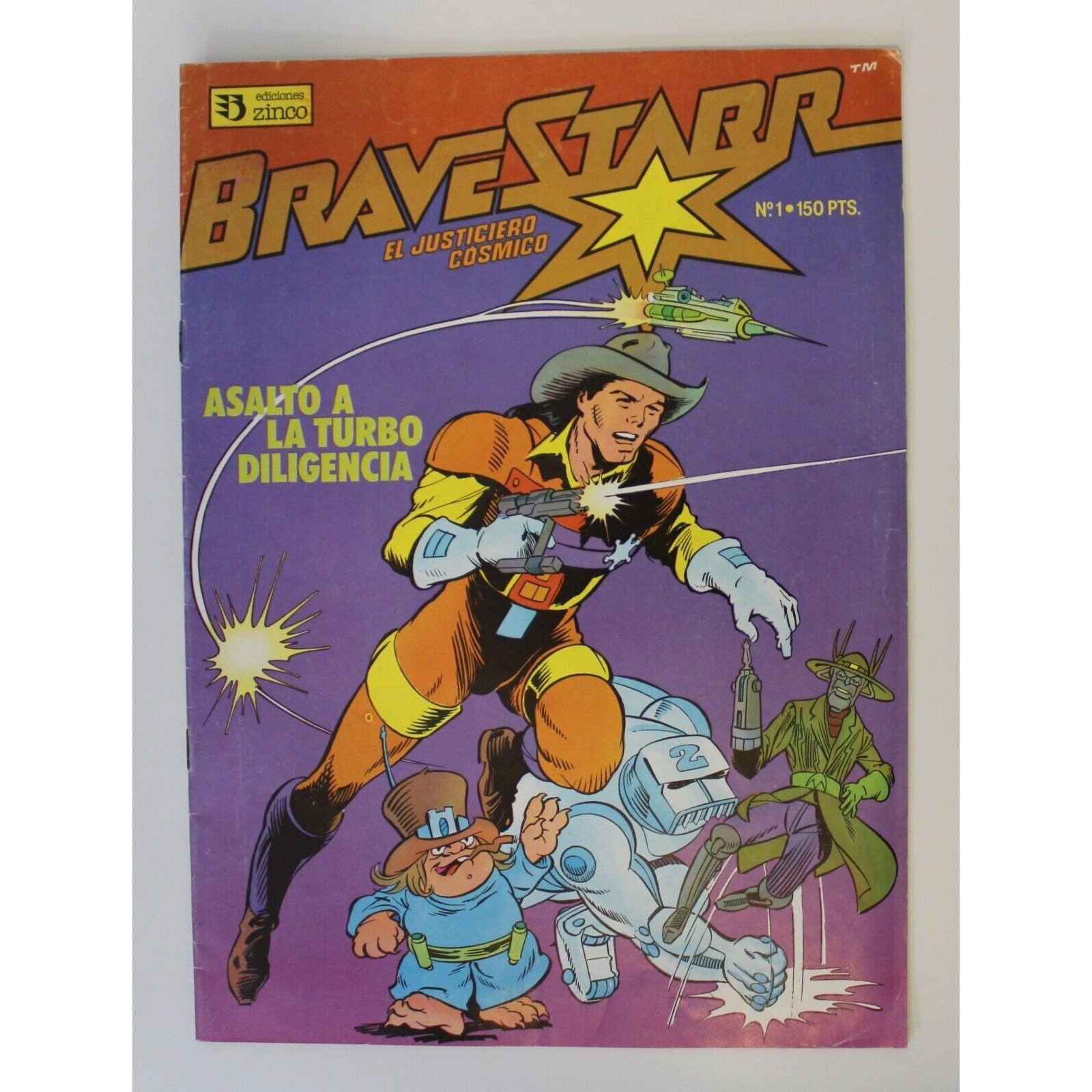 1987 BRAVESTARR Spanish Comic-book 29 X 21 Cm. 11.5 X 8.25