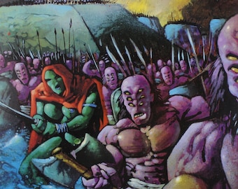 1998 SIMON BISLEY Original Vintage Poster 12" x 9" (30 x 23 cm.) Heavy Metal #49
