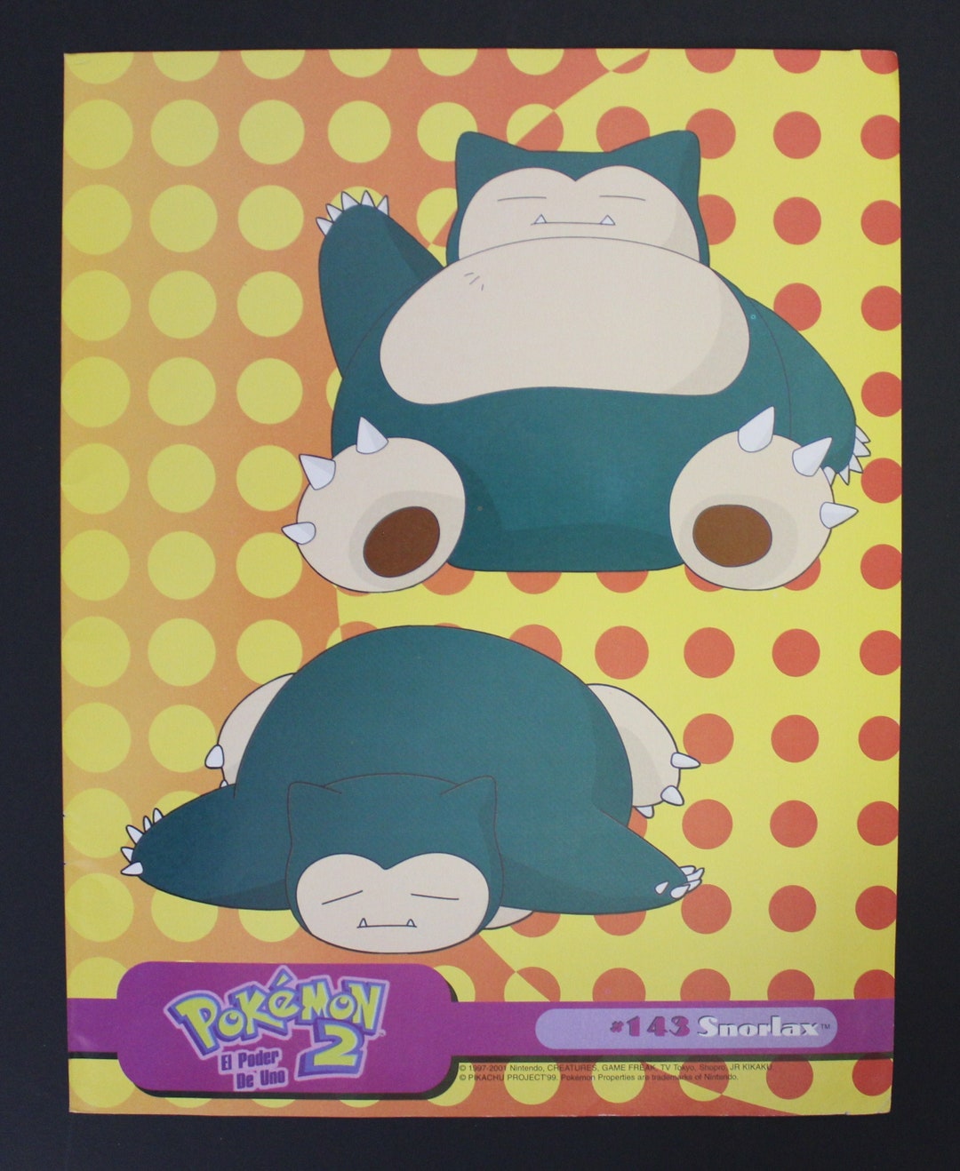 2001 Pokemon SNORLAX MINI POSTER Doppelseitig 2 Poster In 1 27 5 Cm X 2001-pokemon-snorlax-mini-poster-doppelseitig-2-poster-in-1-27-5-cm-x
