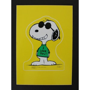 Pocztówka z naklejką PEANUTS SNOOPY z 1958 r., 6" x 4" (15,2 x 10 cm). Hallmark Spain VHTF! #1