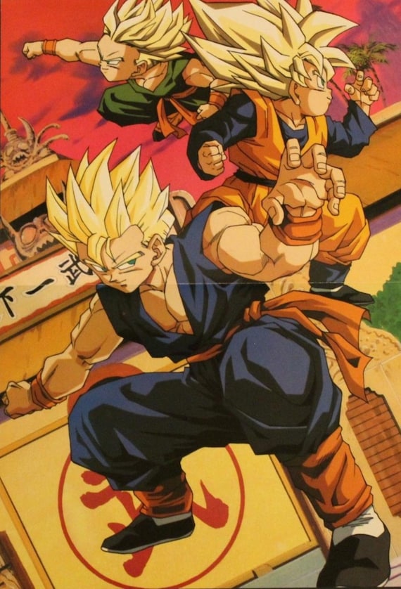 ドラゴンボールZ ポスター2枚セット当時のポスター 1993 ドラゴンボール 両面ポスター (2枚1組) #033 - スペイン製