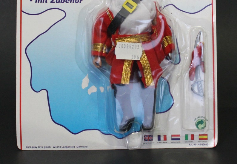 1990s Euro Play Fighting Pirates 6.5 KAPITAN MAGOON German Mego-like figure image 3