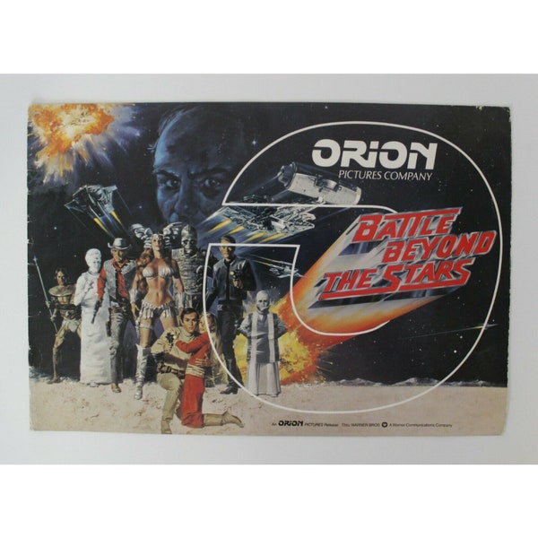 1980 BATTLE BEYOND The STARS Promo Vintage Booklet 31 x 21.5 cm. (12.25" x 8.5")