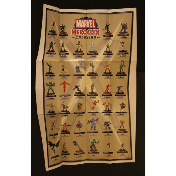 2003 Marvel Heroclix X PLOSION / EXPLOSION Big Promo Poster 30.3