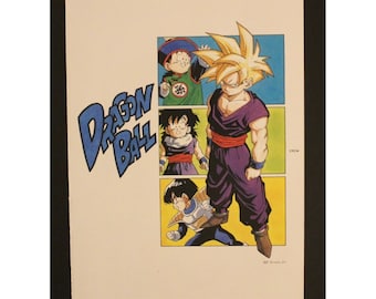 1996 Dragon Ball DOUBLE-SIDED MINIPOSTER 2 Posters in 1 - 10" x 7" (25.5 x 18 cm.) Son Gohan #89