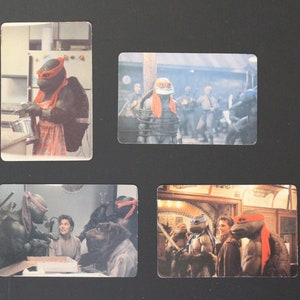 1992 Sorcacius 4 x Teenage Mutant NINJA TURTLES II (film) portugalskie kalendarze kieszonkowe