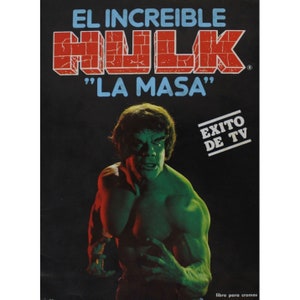 1981 DAS UNGLAUBLICHE HULK-Album - 100% komplett - Spanischer Vintage - 180 Sammelkarten - Schwer zu finden 30 x 23 cm.