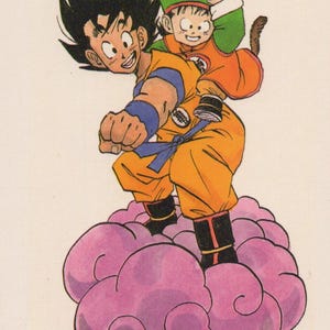 1993 DRAGON BALL Pocztówka Oryginalna hiszpańska Vintage 15 x 10,5 cm. (6" x 4") Son Goku #25