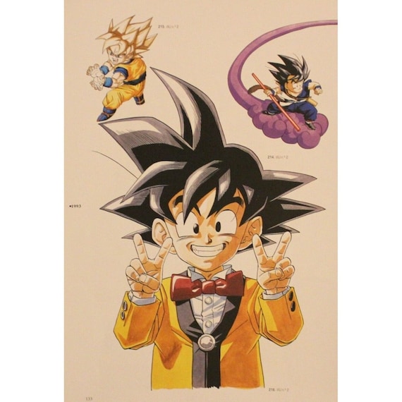 1996 Dragon Ball DOUBLE-SIDED MINIPOSTER 2 Posters in 1 