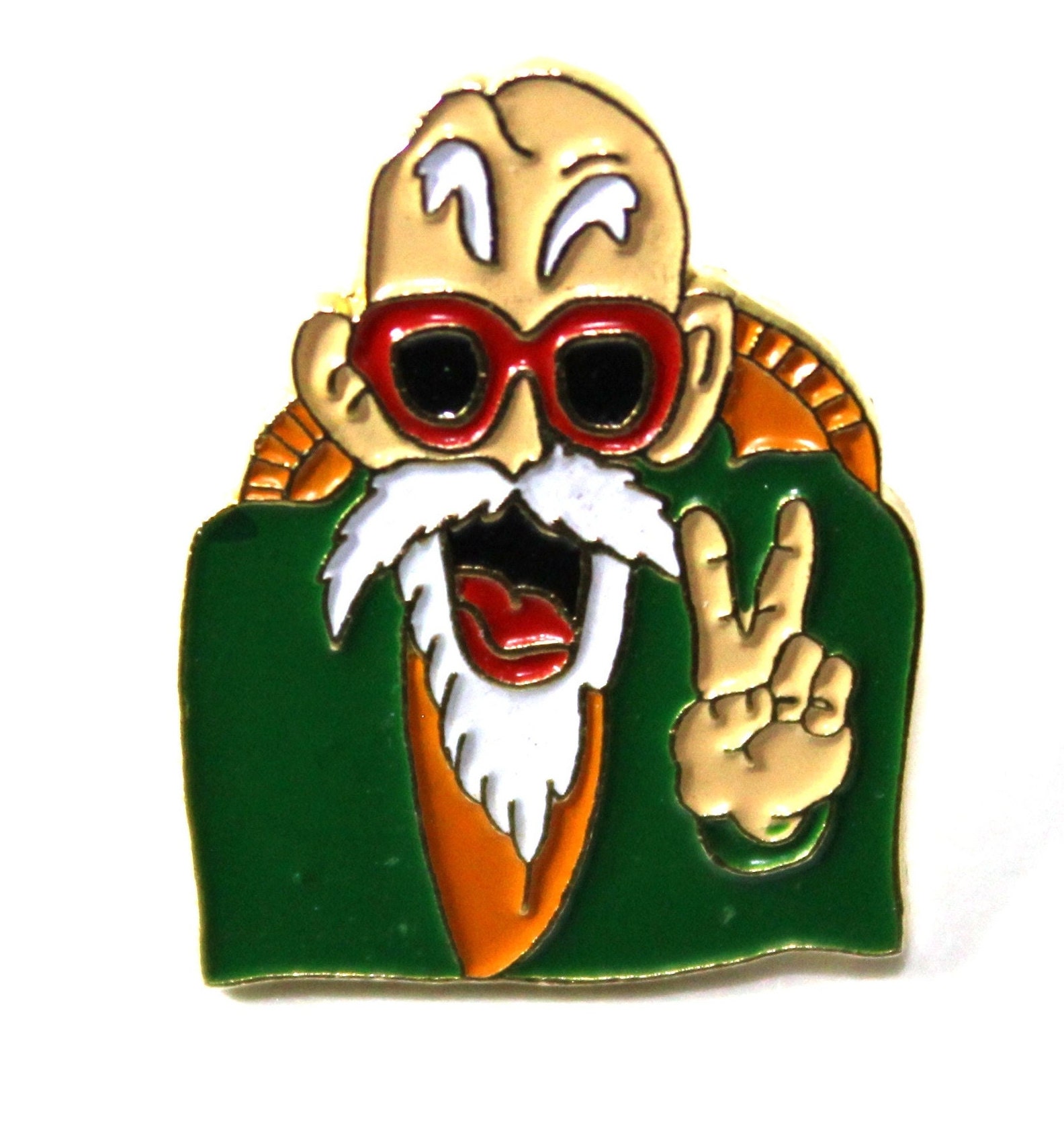 Buy 1986 Dragon Ball Turtle Hermit / Master Roshi / Muten Roshi Lapel Pin  Original Vintage 1\, image size:1584x1706