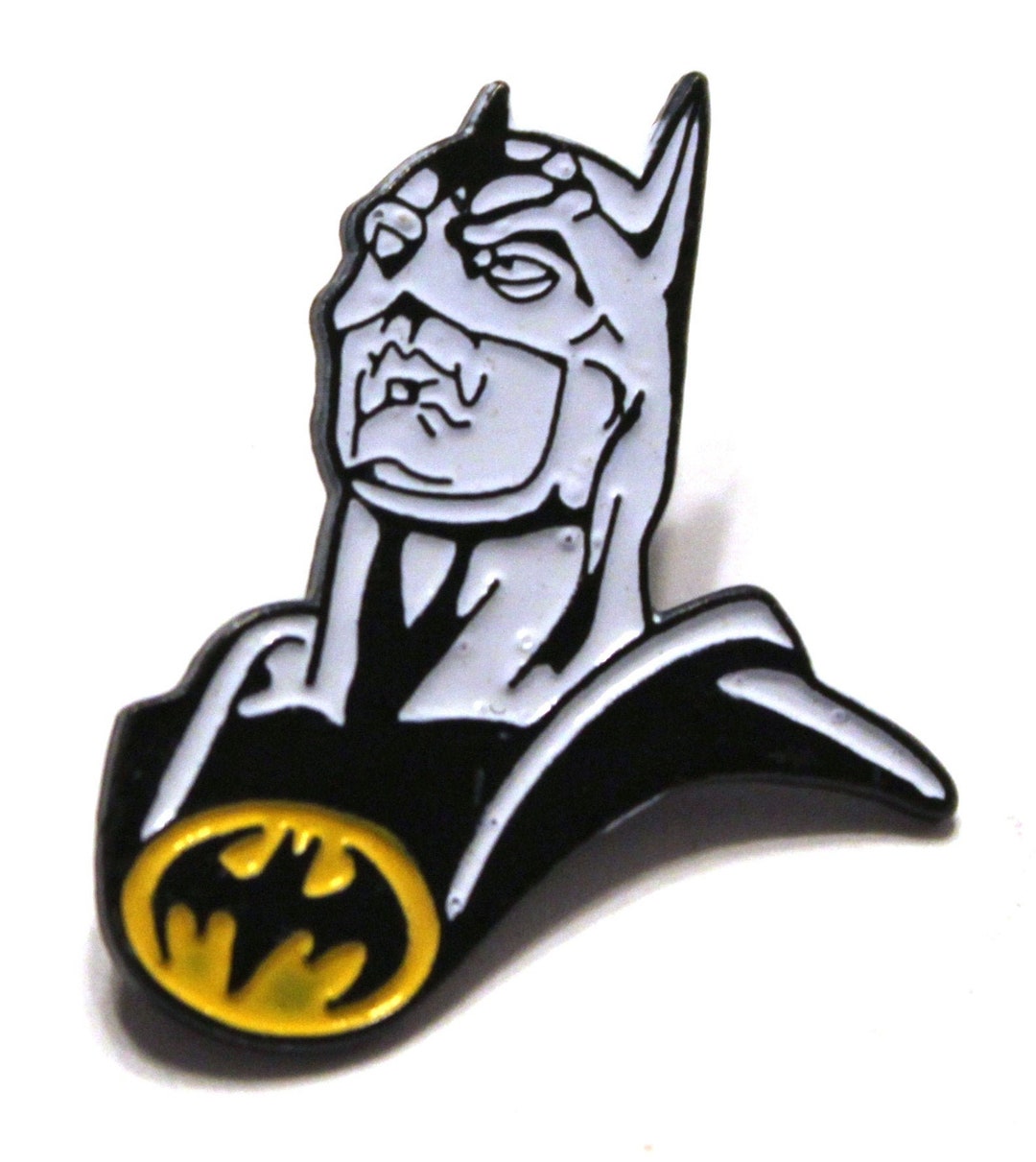 1992 BATMAN Movie Lapel Pin [batman BUST] - 3 X 2 Cm. (1.2