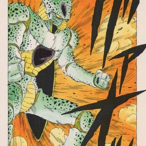 1993 DRAGON BALL Pocztówka Oryginalna hiszpańska Vintage 15 x 10,5 cm. (6" x 4") Komórka nr 42