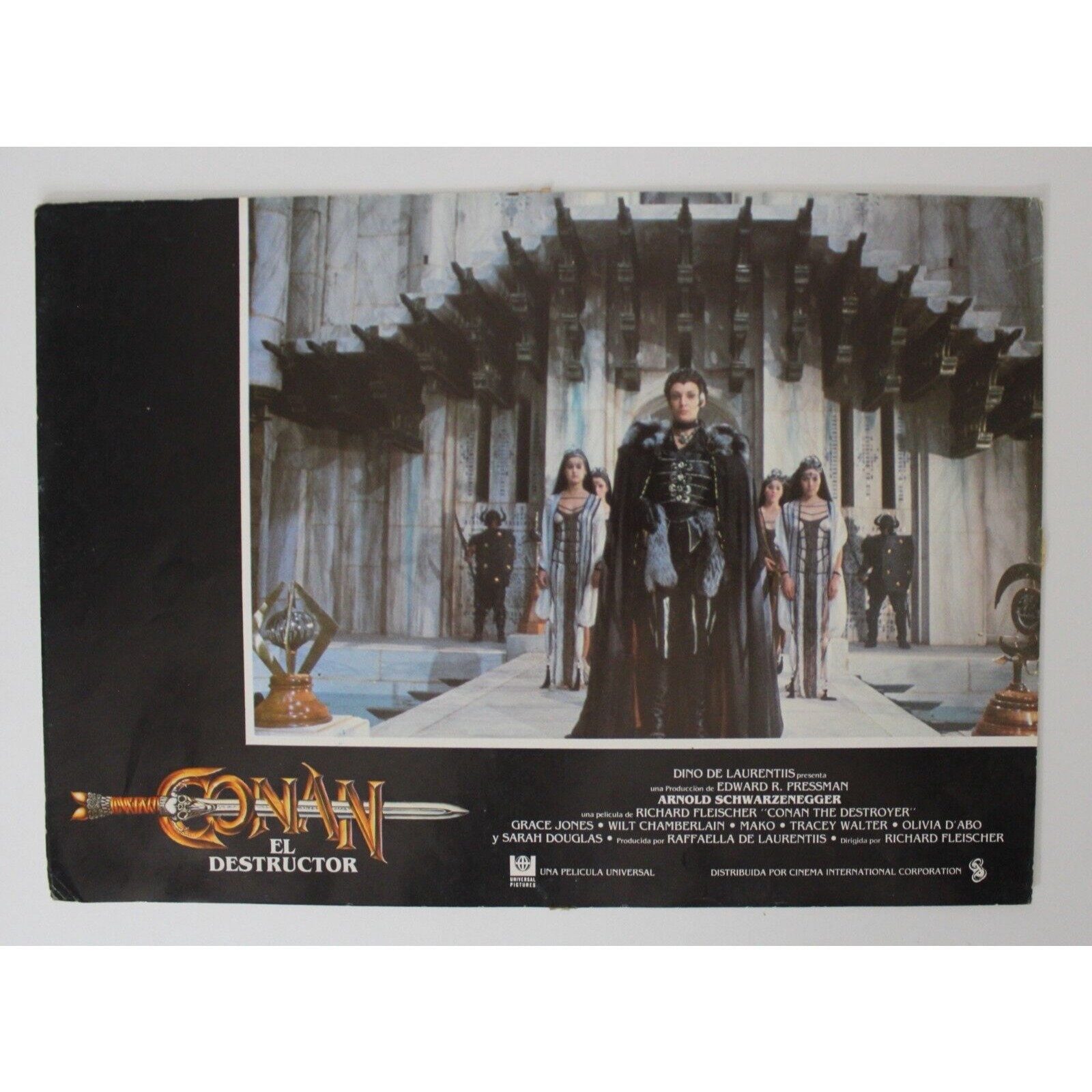 1984 CONAN the DESTROYER Lobby Card Originl Vintage Spain Bombaata 34 X ...