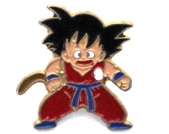 1986 Dragon Ball KID GOKU Lapel Pin - Vintage  - 2 x 1.5 cm. (0.8" x 0.6")