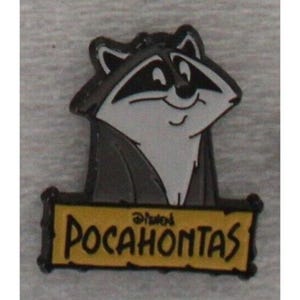 1995 Pocahontas MEEKO Waschbär Anstecknadel Walt Disney