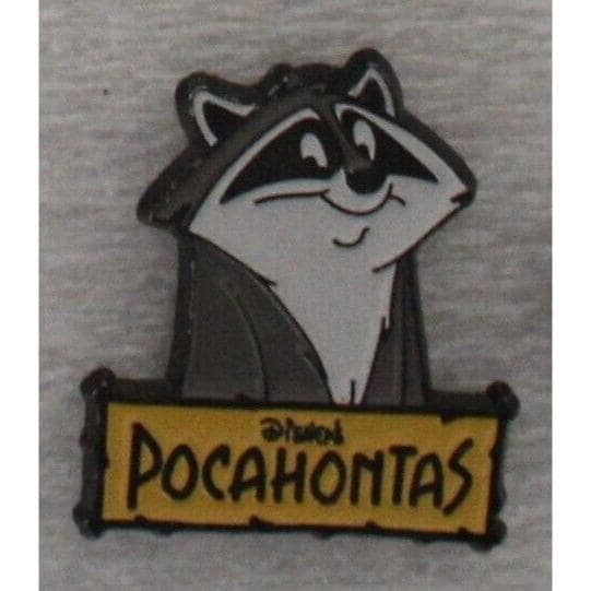 1995 Pocahontas MEEKO Raccoon Lapel Pin 1" x 0.8" (2.5 x 2 cm.) Walt Disney