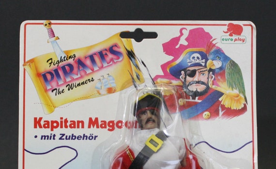1990s Euro Play Fighting Pirates 6.5 KAPITAN MAGOON German Mego-like figure 1990s Euro Play Fighting Pirates 6.5 KAPITAN MAGOON German Mego-like figure