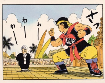1992 DRAGON BALL Postcard Original Spanish Vintage 15 x 10.5 cm. (6&quot; x 4&quot;) #3