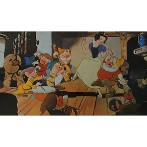 1970s SNOW WHITE And The Seven DWARFS Lobby Card - Original Vintage Spanish Item 13.75" x 9.75" (35 x 24.5 cm.) - Walt Disney #8