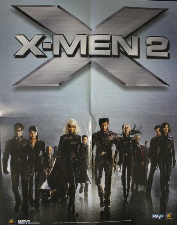 2003 X-MEN 2 MOVIE Spanish Poster 17.3