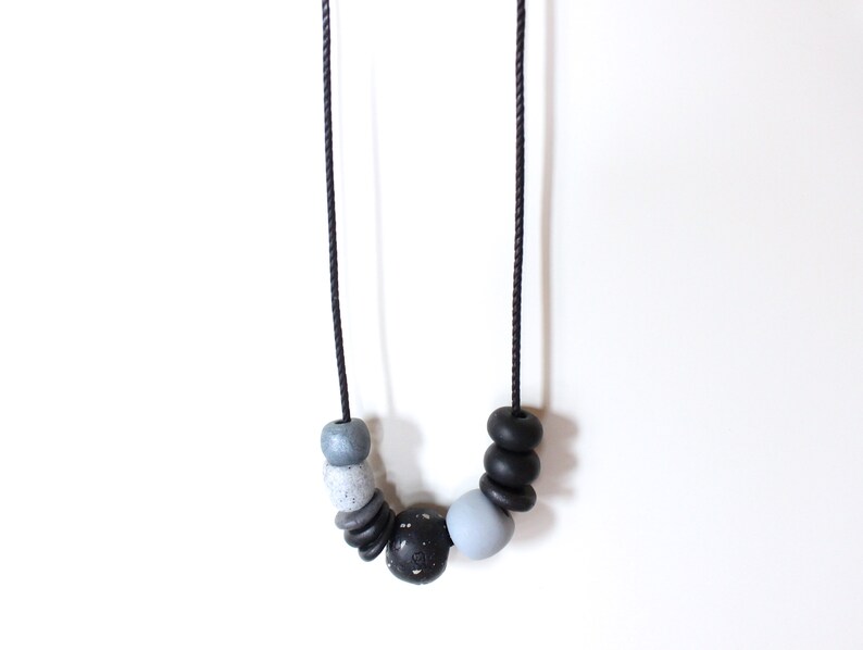 Polymer clay necklace and earrings set