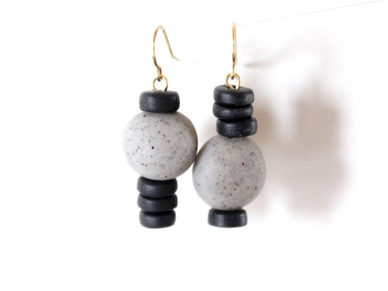 Polymer clay necklace and earrings set