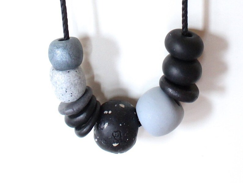 Polymer clay necklace and earrings set