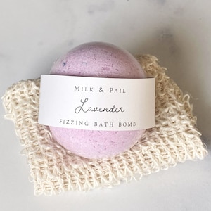 Lavender Bath Bomb | Essential Oil Bath Bomb, Stocking Stuffers for Women, Gifts for Her