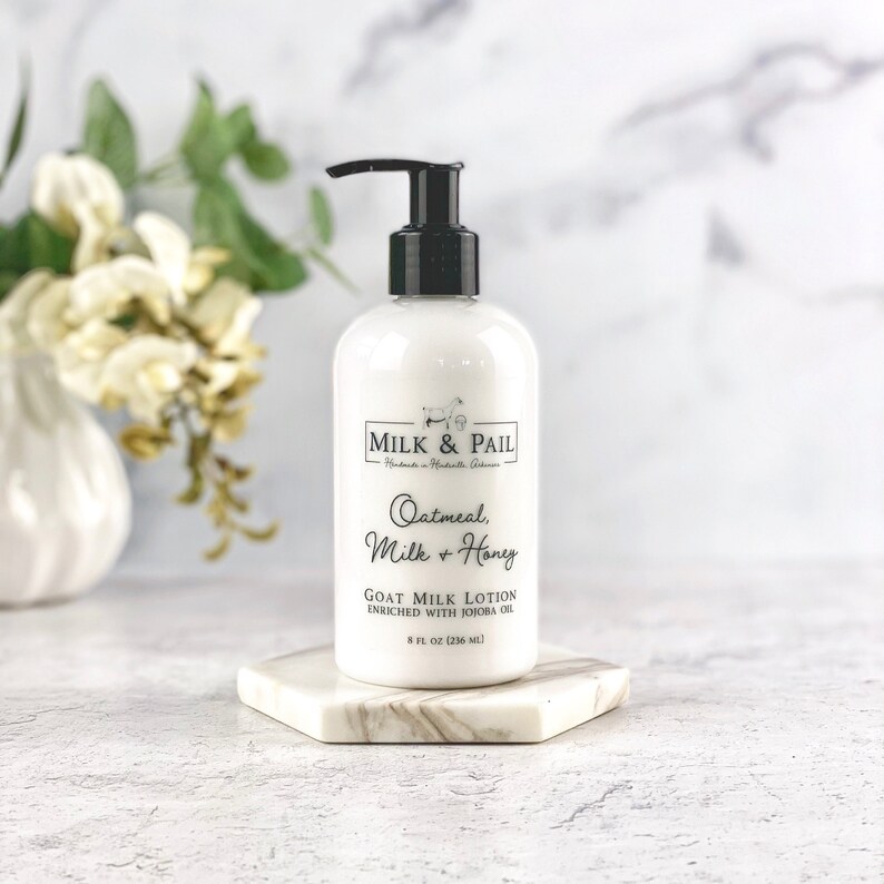 Oatmeal Milk and Honey Goat Milk Lotion Hand Lotion Body Etsy
