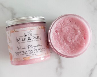 Peach Magnolia Whipped Sugar Scrub