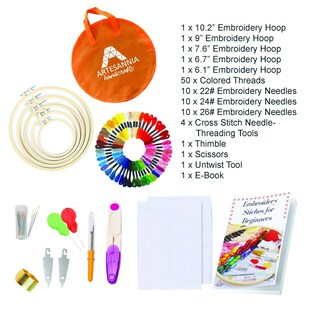Floranea – Set 100 Bobine Per Filo Interdentale In Cotone – Per Punto Croce, Ricamo, Cucito Fai Da Te – 3,8x3,6cm