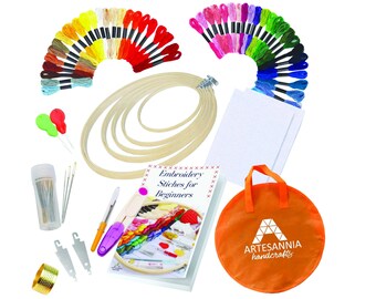 Floranea – Set 100 Bobine Per Filo Interdentale In Cotone – Per Punto Croce, Ricamo, Cucito Fai Da Te – 3,8x3,6cm