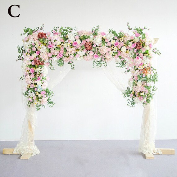 Custom Diy Wedding Arch Backdrop Decor Road Lead Artificial Etsy