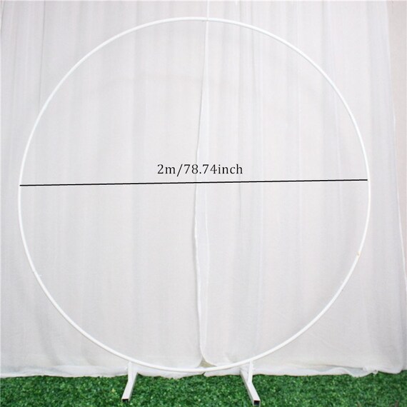 Wedding Backdrop Iron Wedding Archcherry Artificial Flowers Etsy