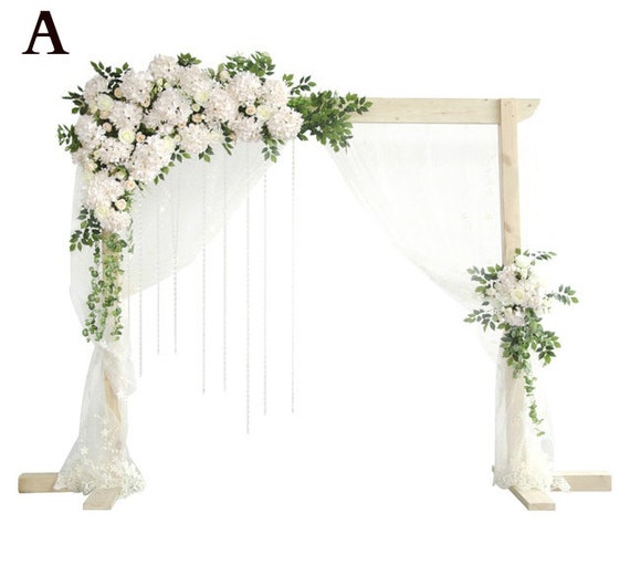 Custom Diy Wedding Arch Backdrop Decor Road Lead Artificial Etsy