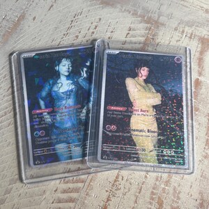 Maria Zardoya, do The Marias, cartão colecionável holográfico personalizado em formato de leque *selecione seu próprio acabamento holográfico*