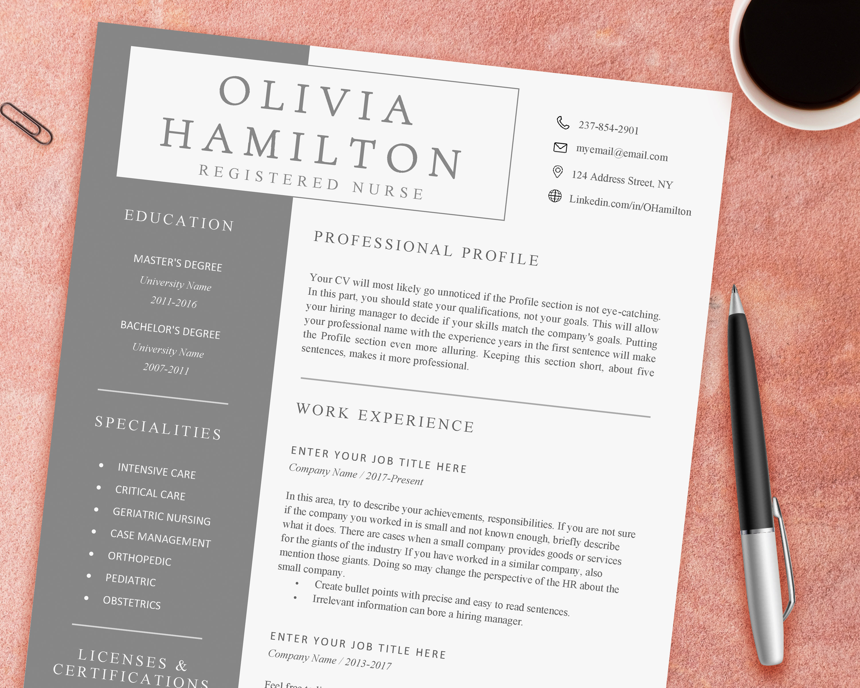 Resume Templates Etsy Resume Templates Etsy