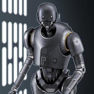 K-2SO reprogrammed Imperial security droid and sidekick to Cassian Andor. Great gift for any Rogue One or Andor fans!