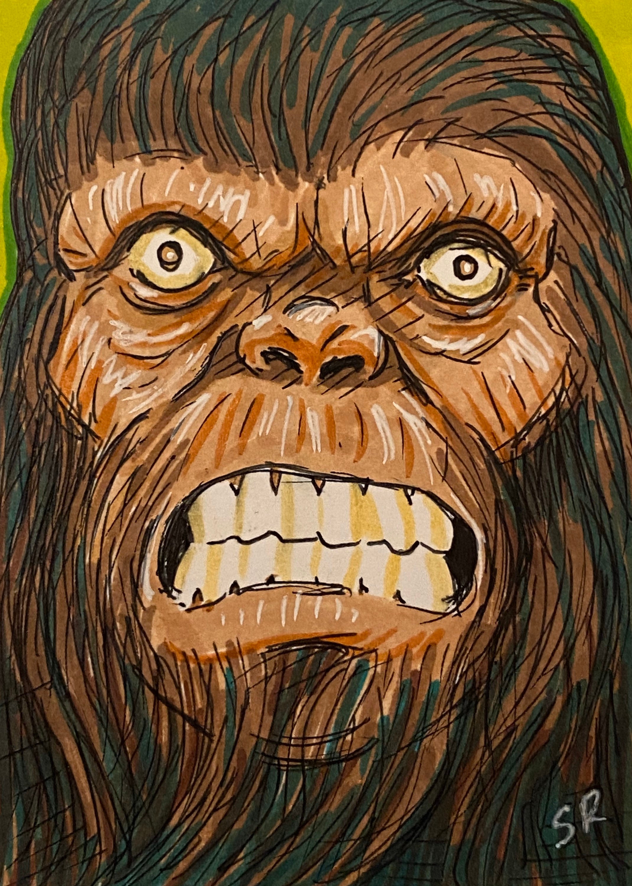 Bigfoot キャンバスアート 作品 手書き il_fullxfull.2477096926_8n15.jpg