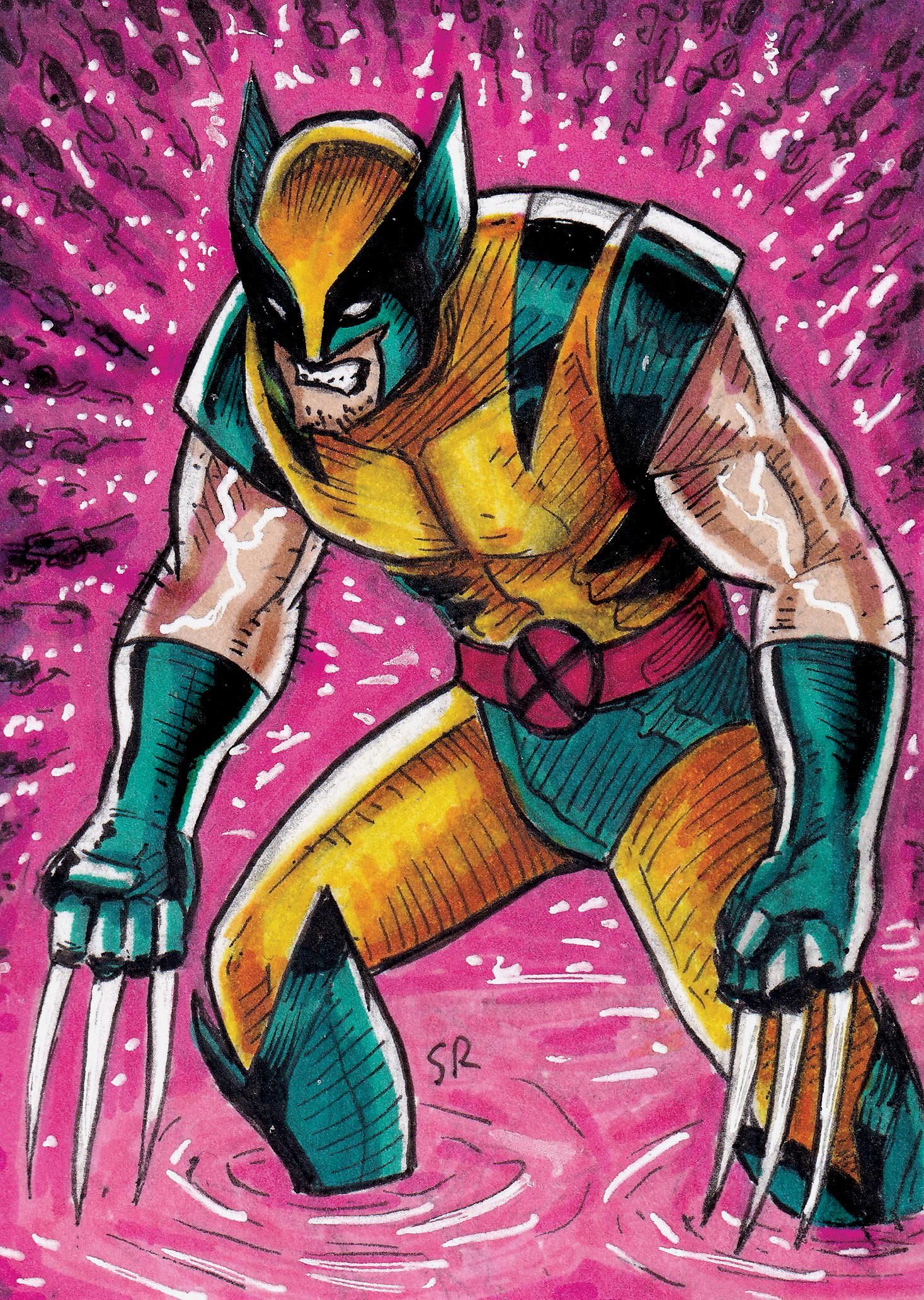 Wolverine Classic X-men Sketch Card Original Art. Marvel Comics