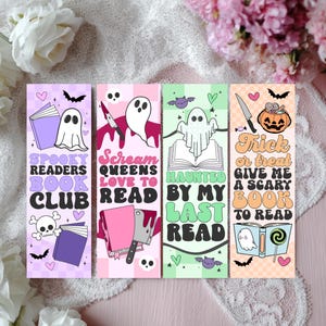 Spooky Readers Bookmark Bundle | Halloween Bookmark | Pumpkin Bookmark | Ghost Bookmark | Bundle or Individual Bookmarks